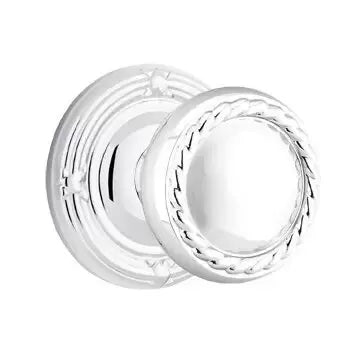 polished chrome door knob