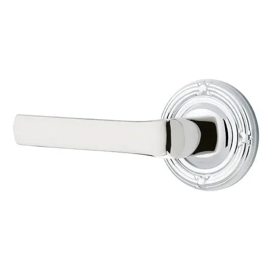 polished chrome door lever