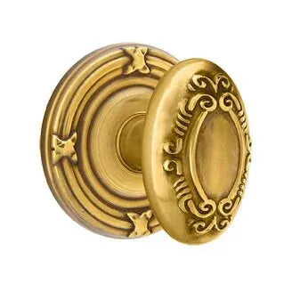 Emtek Victoria Knob with Ribbon and Reed Rose by Emtek