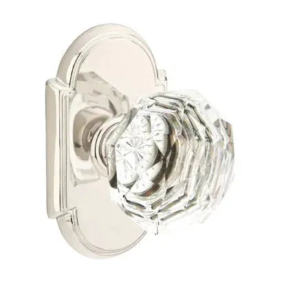Emtek Diamond Door Knob with #8 Rose by Emtek
