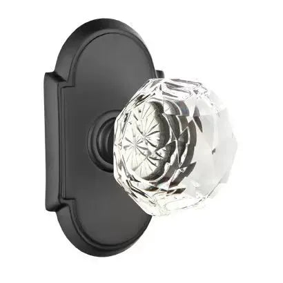 Emtek Diamond Door Knob with #8 Rose by Emtek