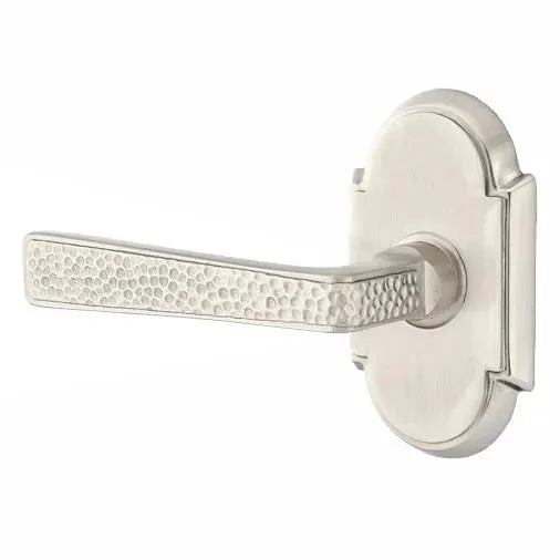 Emtek Hammered Door Lever with #8 Rose by Emtek