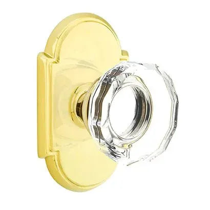 Emtek Lowell Door Knob with #8 Rose by Emtek