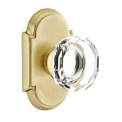 Emtek Lowell Door Knob with #8 Rose by Emtek