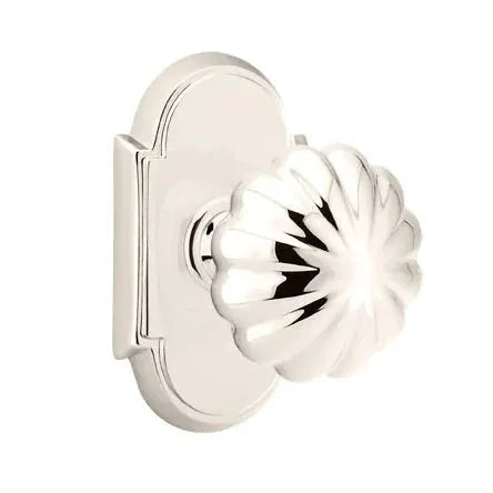 Emtek Melon Door Knob with #8 Rose by Emtek