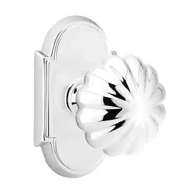 polished chrome door knob