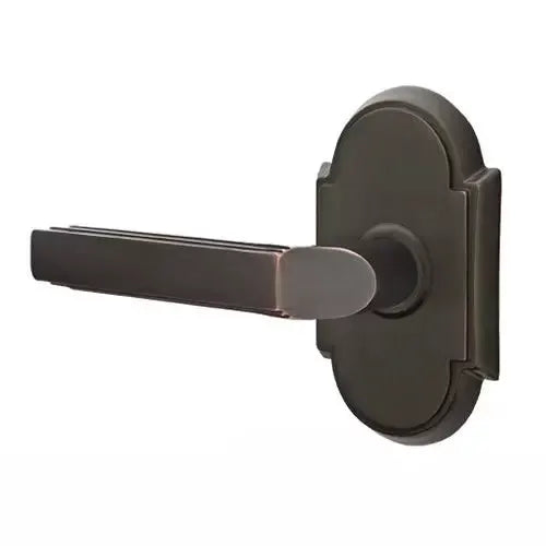 Emtek Milano Door Lever with #8 Rose by Emtek