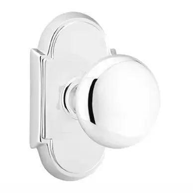 polished chrome door knob