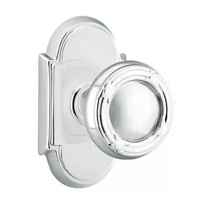 polished chrome door knob