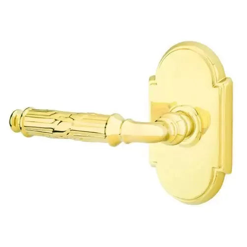 Emtek Ribbon and Reed Lever with #8 Rose by Emtek