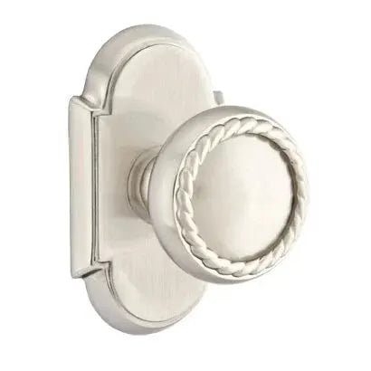 Emtek Rope Knob with #8 Rose by Emtek