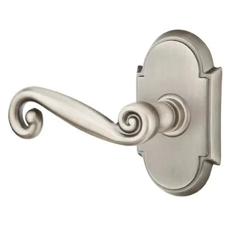 Emtek Rustic Door Lever with #8 Rose by Emtek