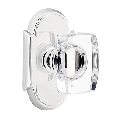 polished chrome door knob