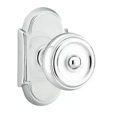 polished chrome door knob