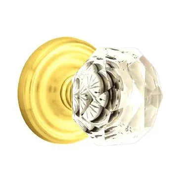Emtek Diamond Door Knob with Regular Rose by Emtek
