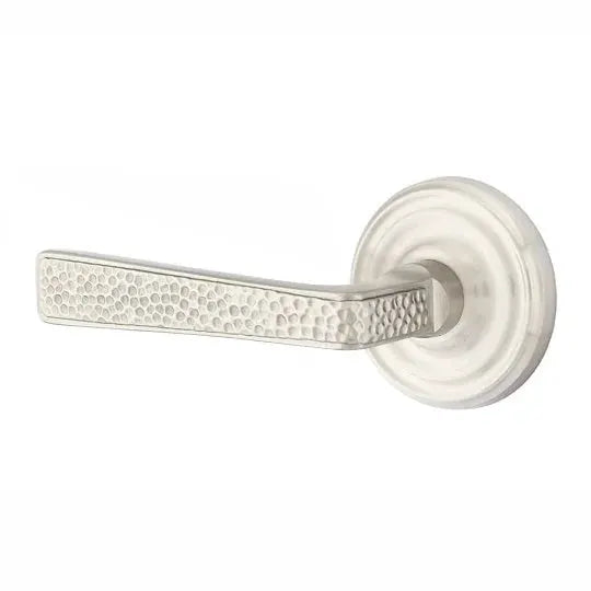 Emtek Hammered Door Lever with Regular Rose by Emtek