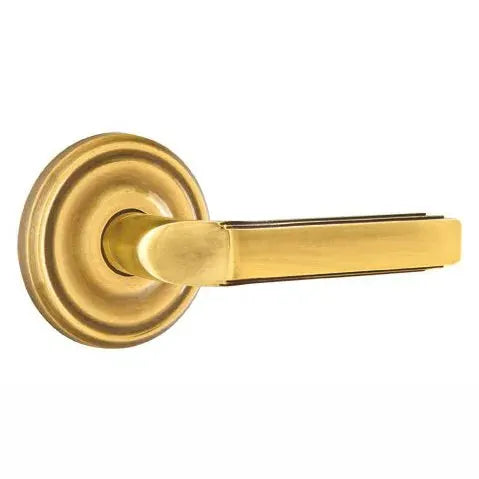 Emtek Milano Door Lever with Regular Rose by Emtek
