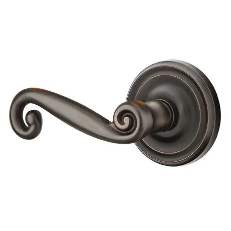 Emtek Rustic Door Lever with Regular Rose by Emtek