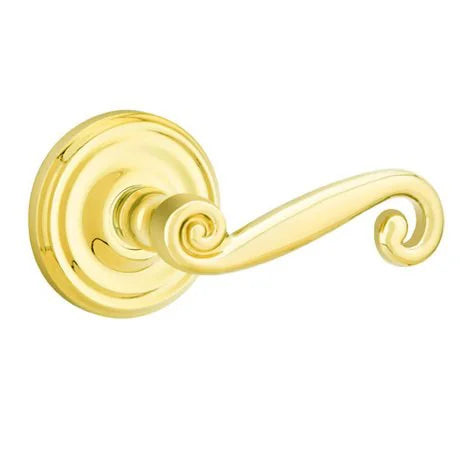 Emtek Rustic Door Lever with Regular Rose by Emtek
