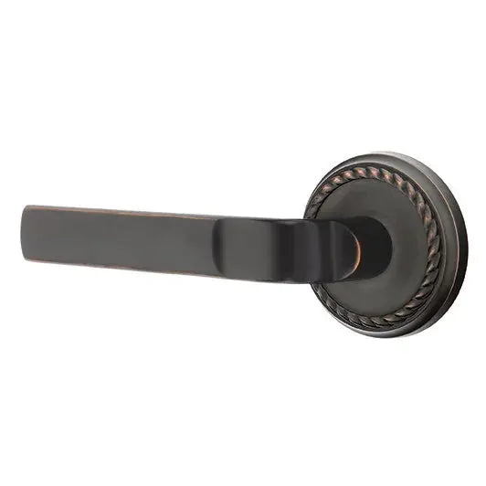 Emtek Aston Lever with Rope Rose by Emtek