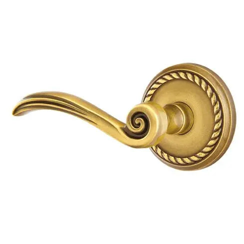 Emtek Elan Lever with Rope Rose by Emtek