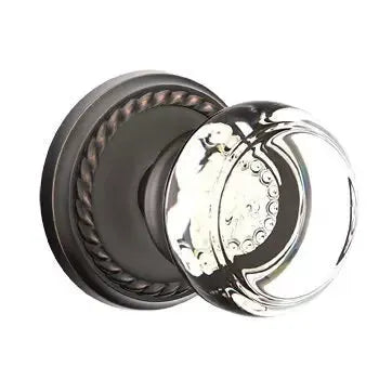 Emtek Georgetown Door Knob with Rope Rose by Emtek