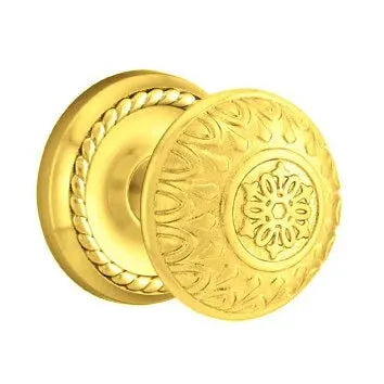 Emtek Lancaster Knob with Rope Rose by Emtek