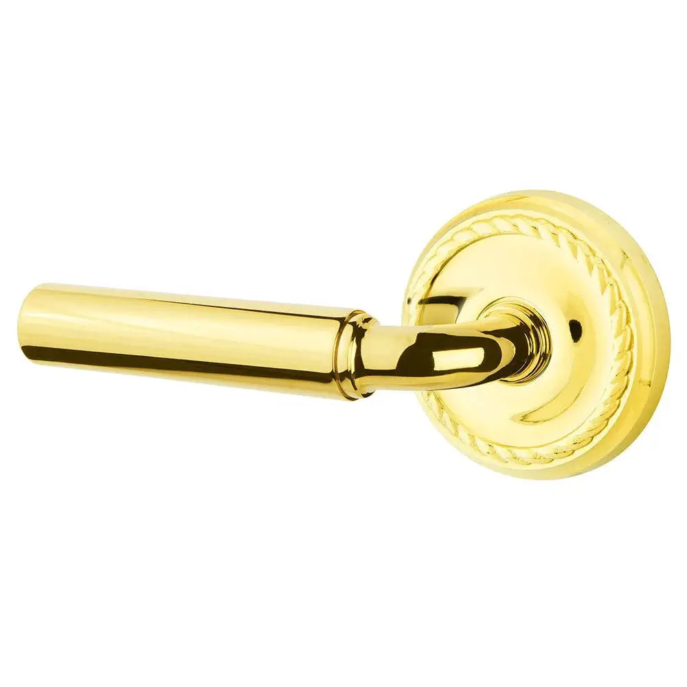 Emtek Manning Door Lever with Rope Rose by Emtek