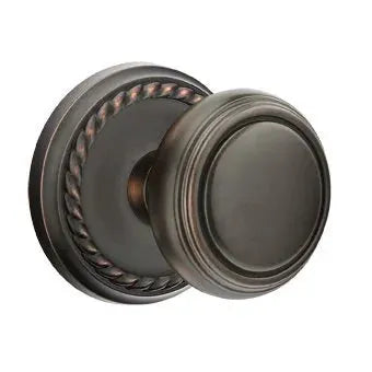 Emtek Norwich Door Knob with Rope Rose by Emtek