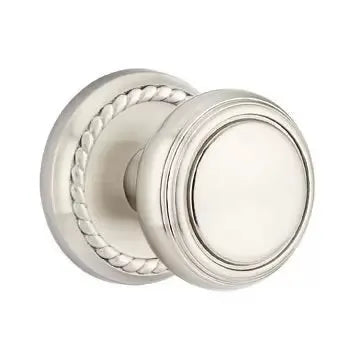 Emtek Norwich Door Knob with Rope Rose by Emtek