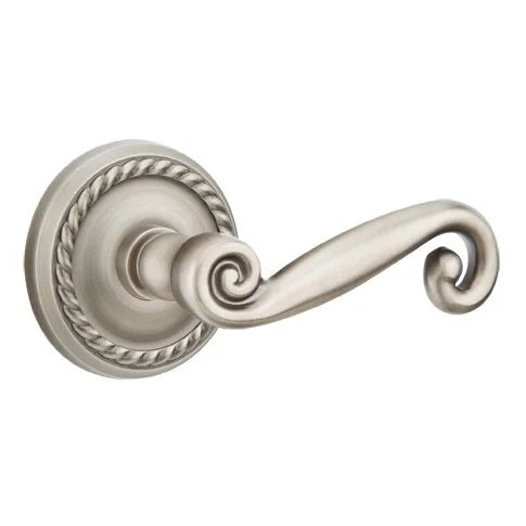 Emtek Rustic Door Lever with Rope Rose by Emtek