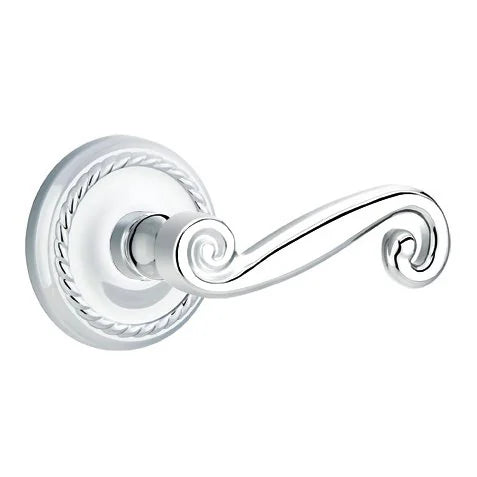 Emtek Rustic Door Lever with Rope Rose by Emtek