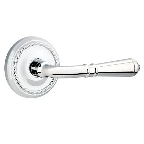 Emtek Turino Door Lever with Rope Rose by Emtek