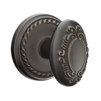 Emtek Victoria Knob with Rope Rose by Emtek