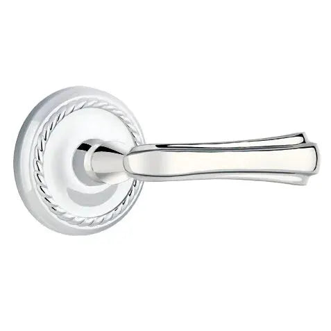 Emtek Wembley Lever with Rope Rose by Emtek
