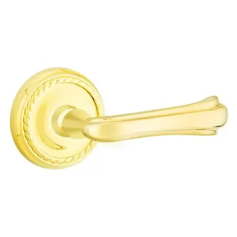 Emtek Wembley Lever with Rope Rose by Emtek