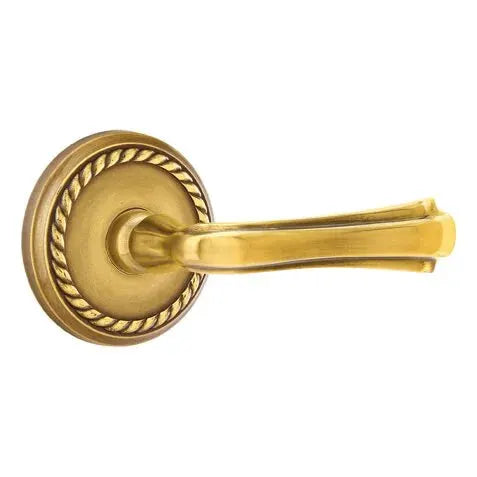 Emtek Wembley Lever with Rope Rose by Emtek