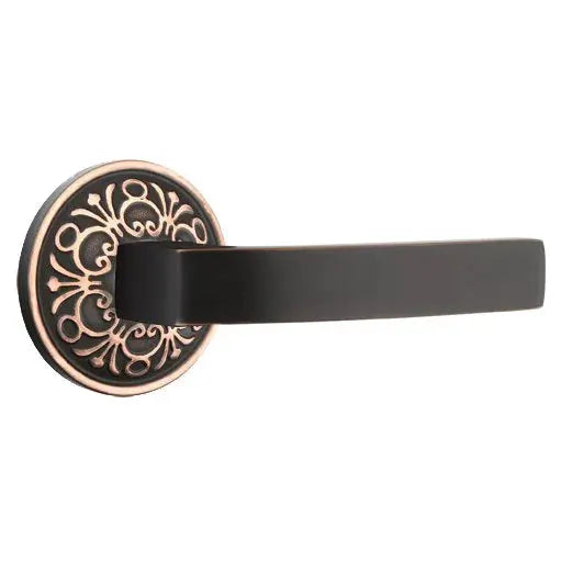 Emtek Breslin Lever with Lancaster Rose by Emtek