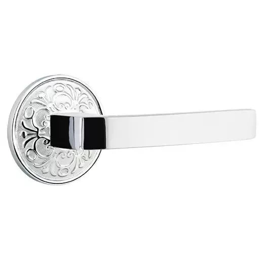 Emtek Breslin Lever with Lancaster Rose by Emtek