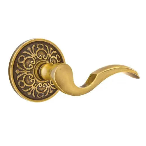 Emtek Cortina Door Lever with Lancaster Rose by Emtek