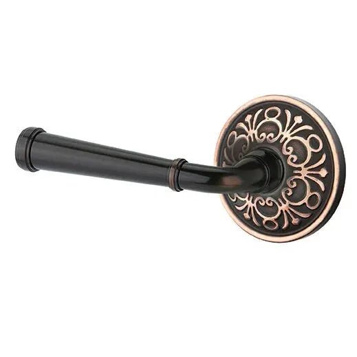 Emtek Merrimack Lever with Lancaster Rose by Emtek