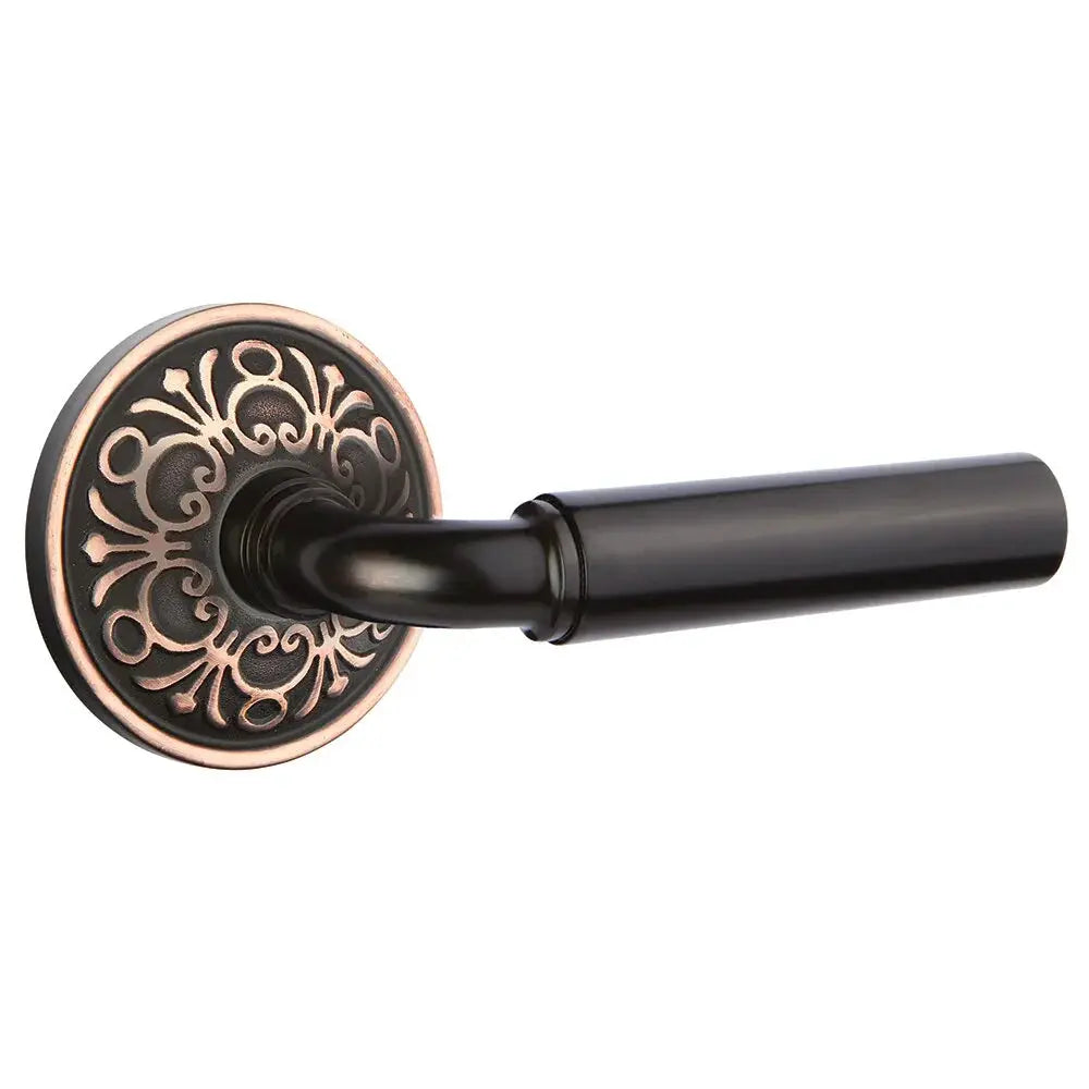 Emtek Manning Door Lever with Lancaster Rose by Emtek