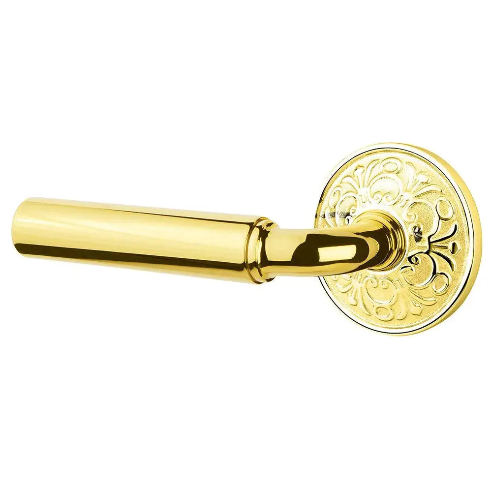 Emtek Manning Door Lever with Lancaster Rose by Emtek