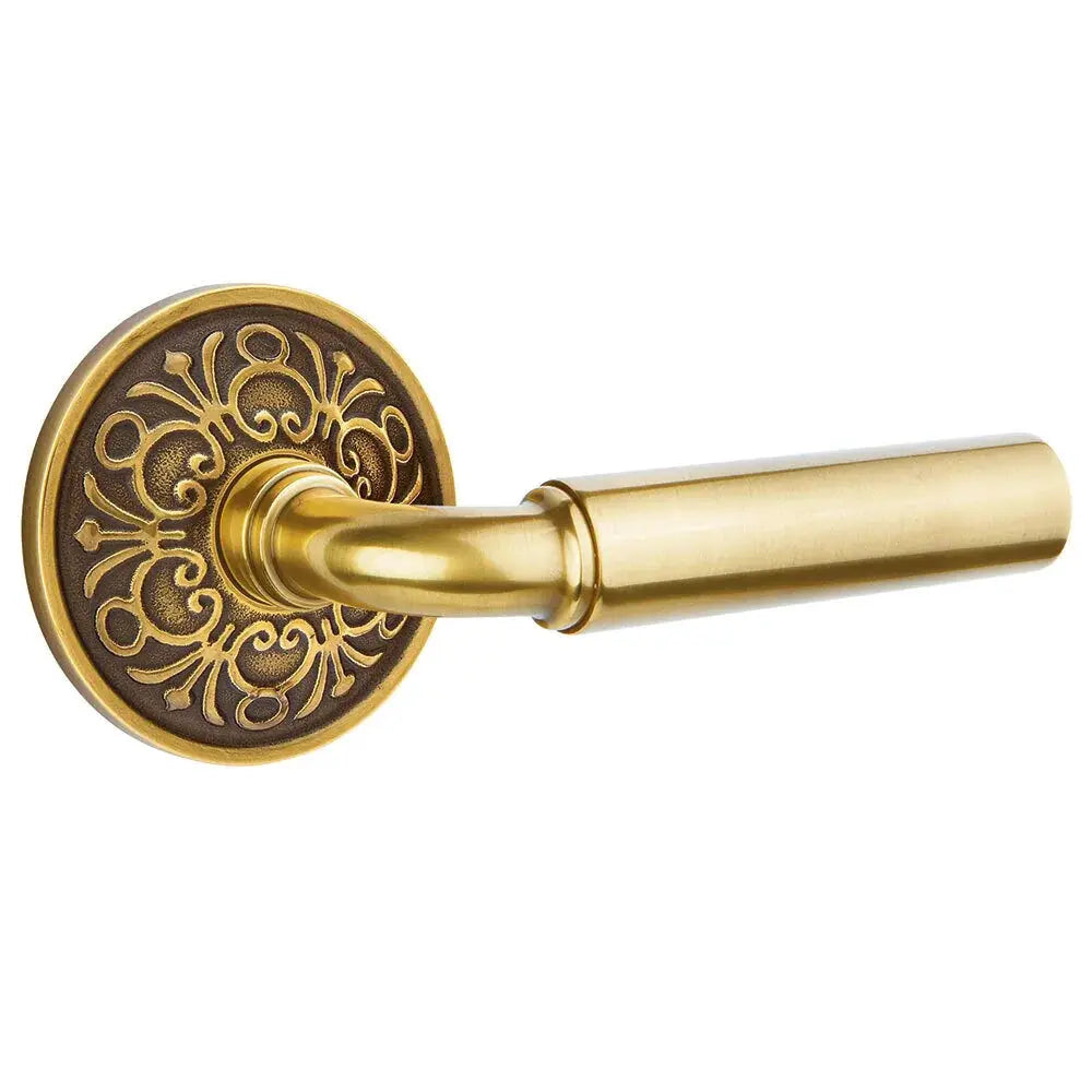 Emtek Manning Door Lever with Lancaster Rose by Emtek