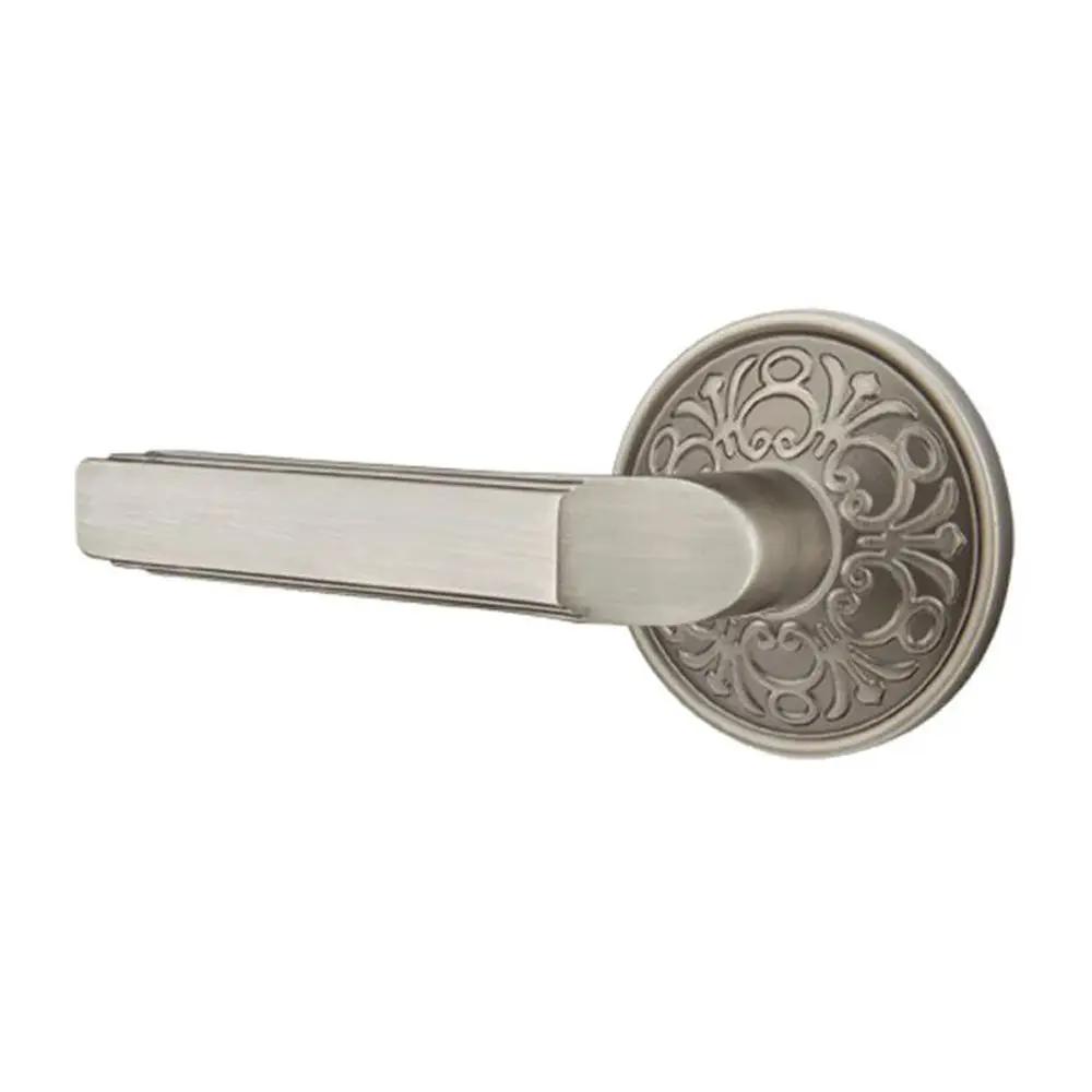 Emtek Milano Door Lever with Lancaster Rose by Emtek