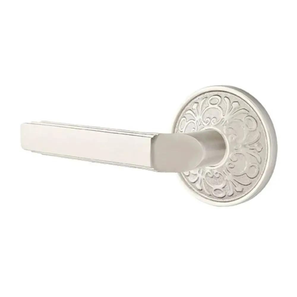 Emtek Milano Door Lever with Lancaster Rose by Emtek