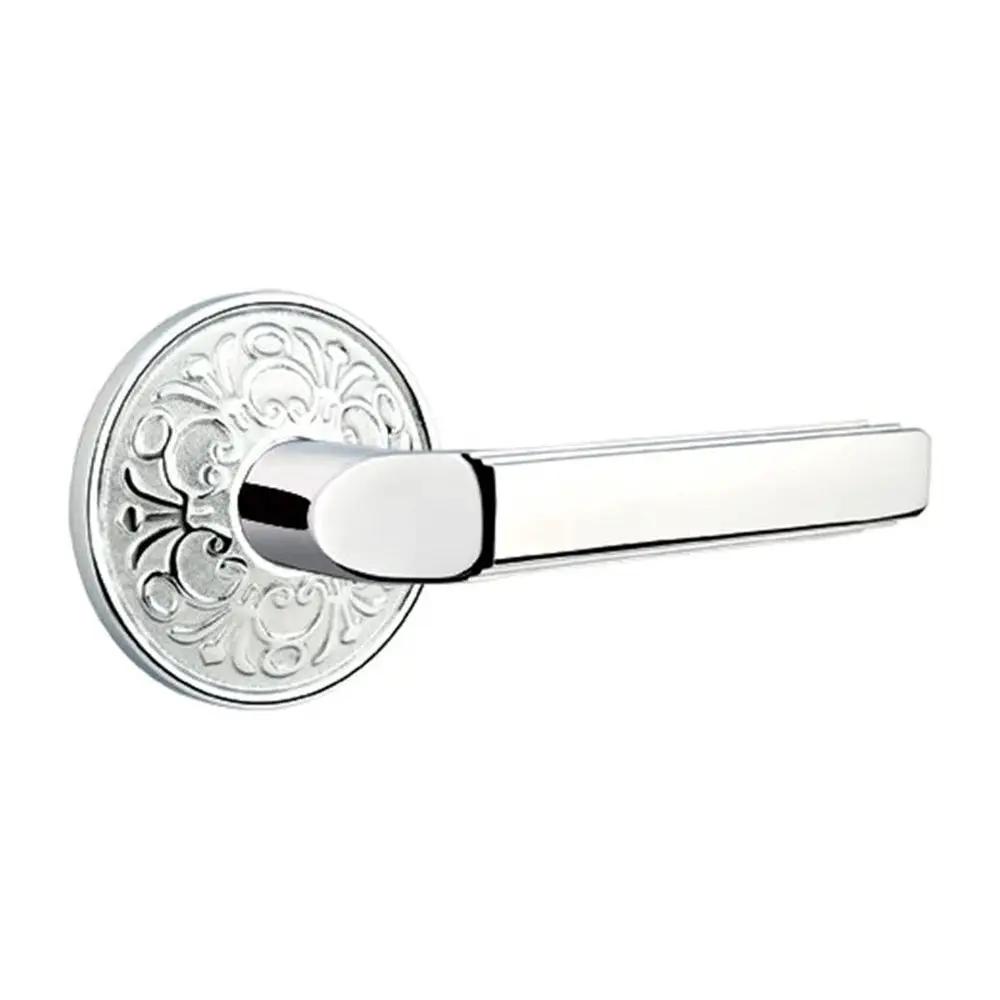 Emtek Milano Door Lever with Lancaster Rose by Emtek