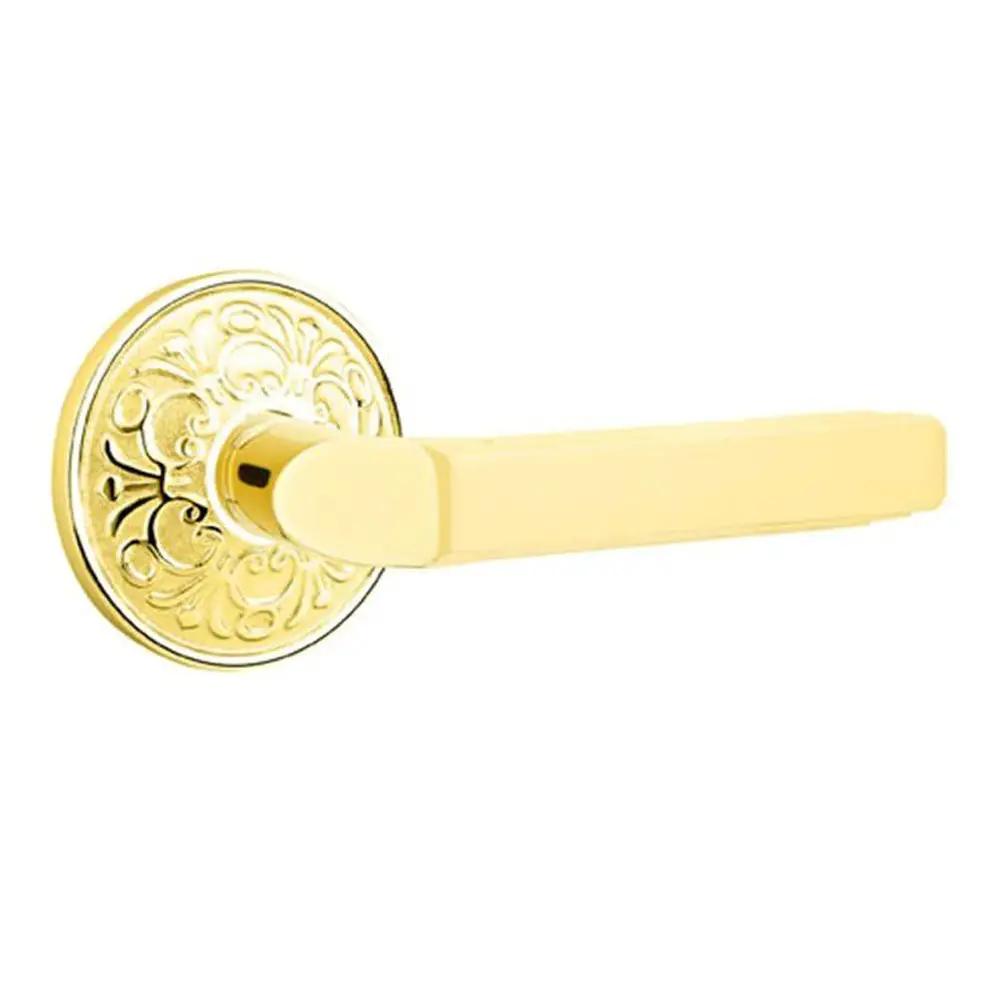 Emtek Milano Door Lever with Lancaster Rose by Emtek