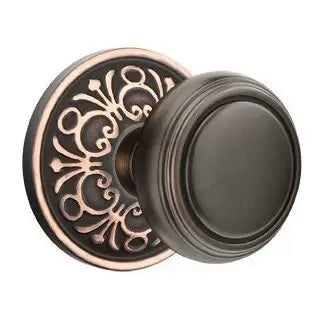Emtek Norwich Door Knob with Lancaster Rose by Emtek