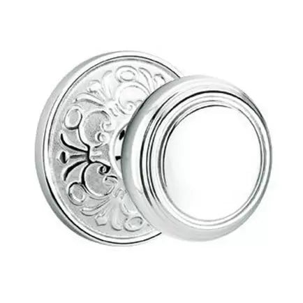 Emtek Norwich Door Knob with Lancaster Rose by Emtek